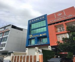 cho thue toa nha mat tien duong luong dinh cua an phu quan 2 dt  7x19 ham   tret 3 lau ap mai gia  100 tr thang