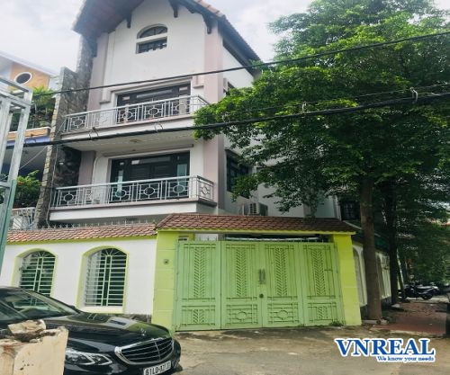 cho thue nha quan binh thanh  goc 2mt nguyen huy tuong 8x20m tret  2 lau  gia  45 trieu thang