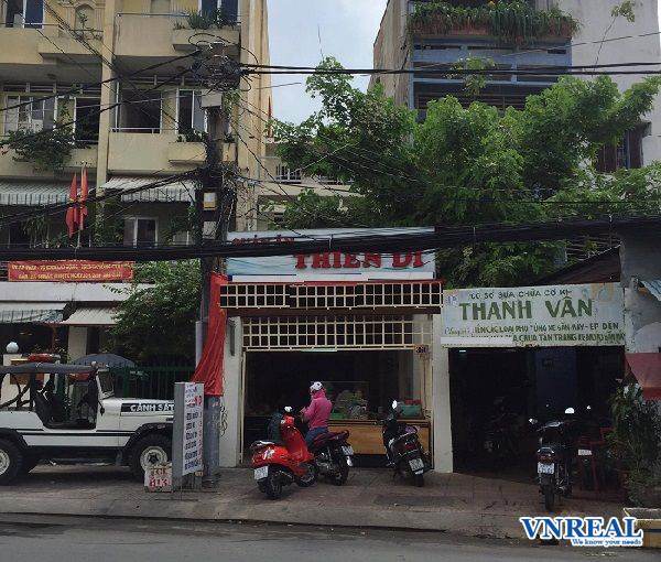 cho thue nha mat tien le van sy 4x25 5 3tang  gia 40tr th