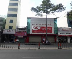 cho thue nha mat tien duong 3 2 phuong 10 quan 10  dt 10 x 20m 1 tret 2 lau  gia 170 trieu 