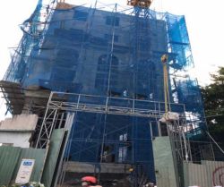 cho thue toa nha mat tien duong quoc huong dt  10x40 ham tret lung   5 lau gia  500 tr thang