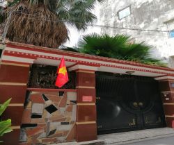 cho thue nha hem duong thang long 65x25 m2 3 lau 43 trieu