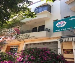 cho thue nha mat tien duong vu tong phan an phu quan 2 dt  5x20 ham tret 2 lau gia  45tr thang