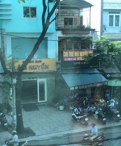 cho thue nha  duong rach bung binh dt 5x26m 2 lau gia 90 trieu 