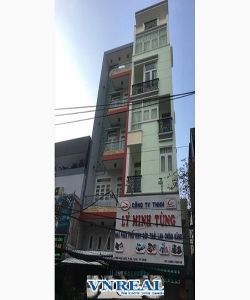 cho thue nha  duong hoa hao dt 42x12 m 4 lau gia 50 trieu  