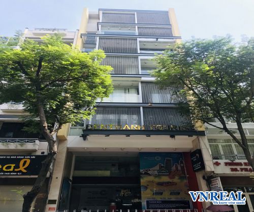 cho thue toa nha quan 1 mat tien duong calmette dt  8x20m ham 7 lau gia 350 trieu thang