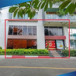 cho thue shophouse duong nguyen van huong dt 15x10m 1 tret 1 lau gia 48tr th