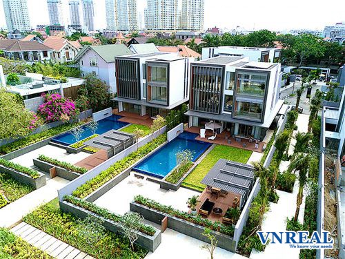 Bán biệt thự Holm Villas Thảo Điền, DT 15 x 40m, 1 trệt 2 lầu 5PN, Giá bán 230 tỷ